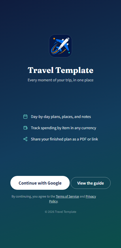 Sign-in screen